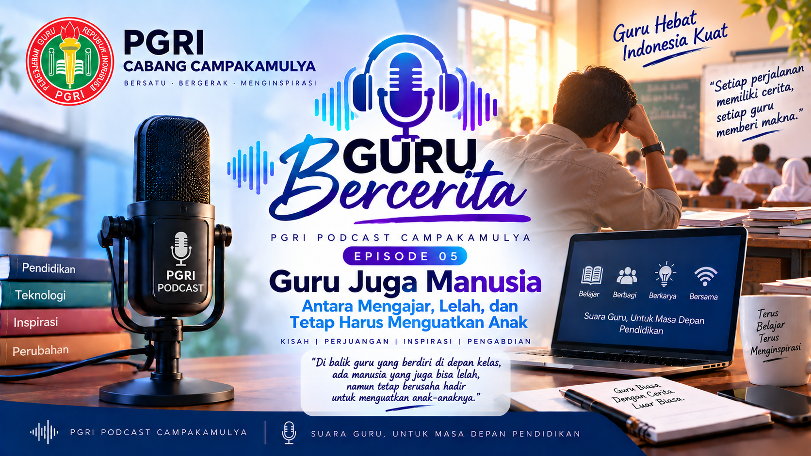 Guru Juga Manusia, Antara Mengajar, Lelah, dan Tetap Harus Menguatkan Anak