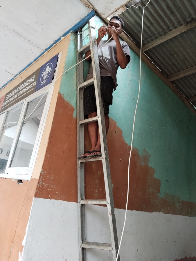 Pemeliharaan Aula Rapat dan Sarana Lain PGRI Cabang Campakamulya